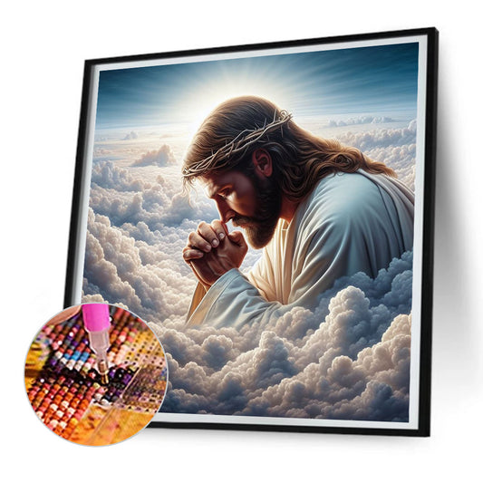Earth And Jesus - Full Round Drill Diamond Painting 30*30CM
