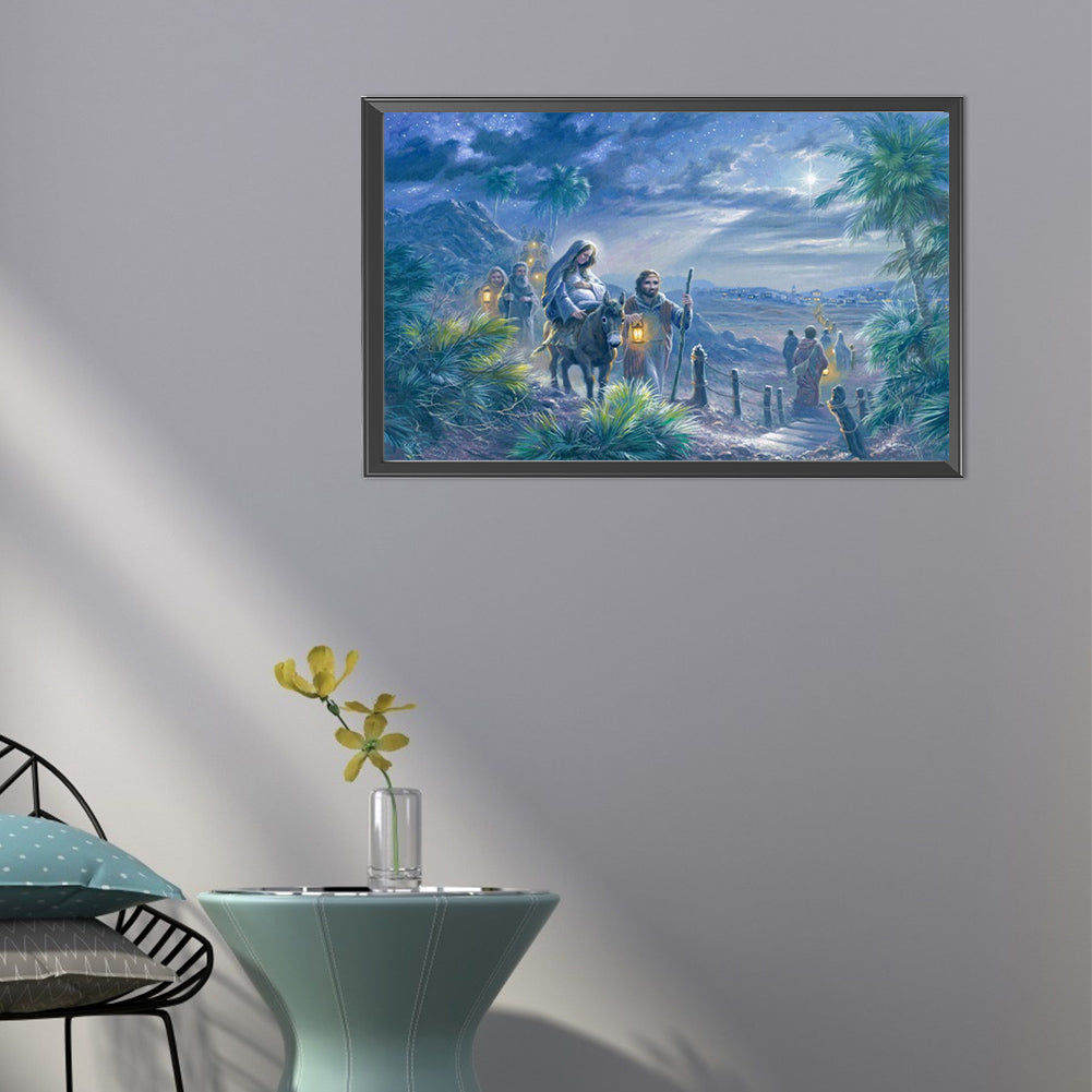 The Road Lit By Stars - Full AB Round Drill Diamond Painting 60*45CM