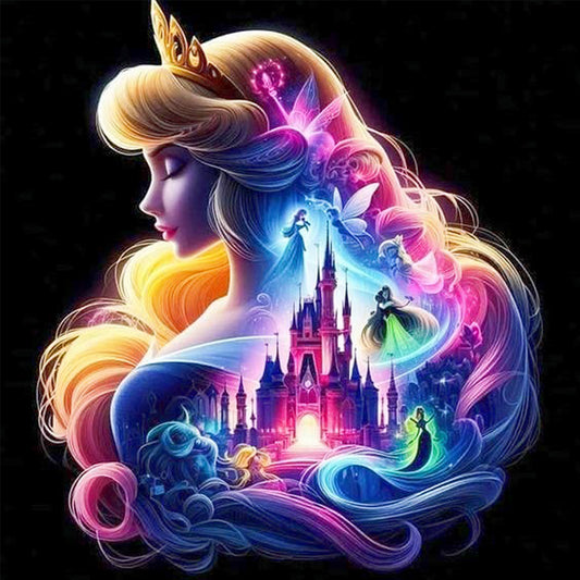 Princess Forest Silhouette - Full Square Drill Diamond Painting 30*30CM