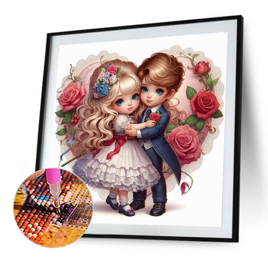 Valentine'S Day Couple - Full Round Drill Diamond Painting 40*40CM