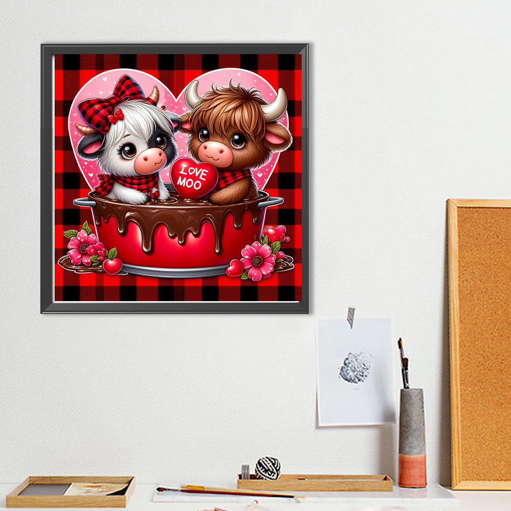 Love Yak - Full Round Drill Diamond Painting 40*40CM