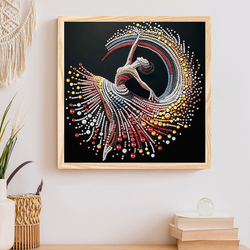 Elegant Dancing Woman - Special Shaped Drill Diamond Painting 30*30CM