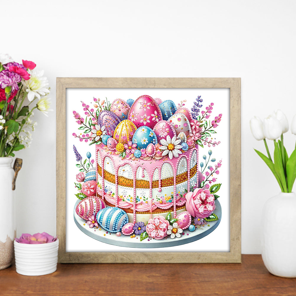 Easter Cake - Special Shaped Drill Diamond Painting 30*30CM