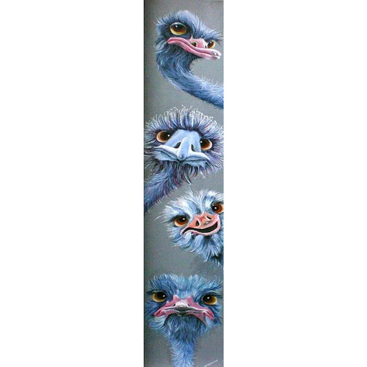 Ostrich - Full Square Drill Diamond Painting 25*115CM