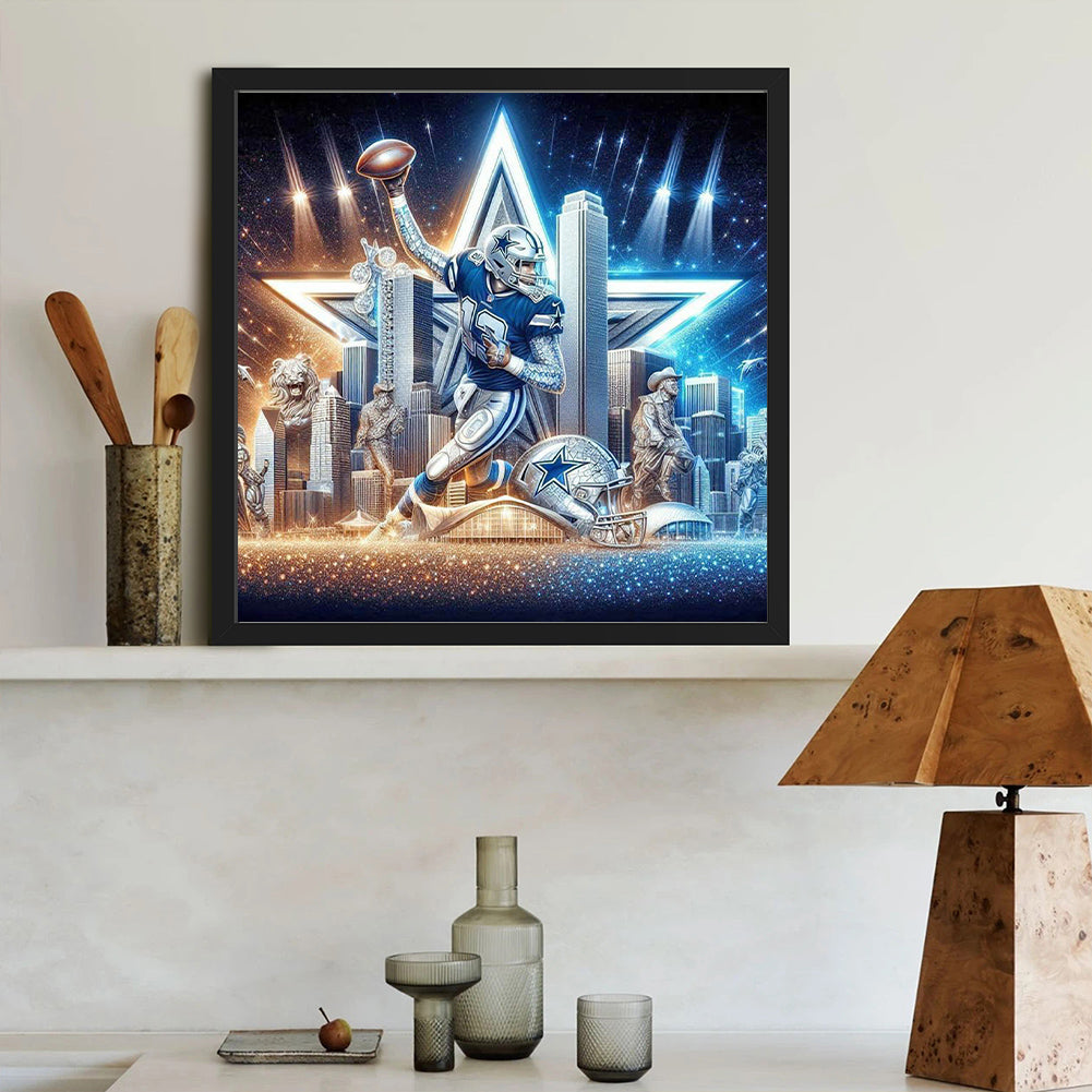 Dallas Cowboys - Full Round Drill Diamond Painting 40*40CM