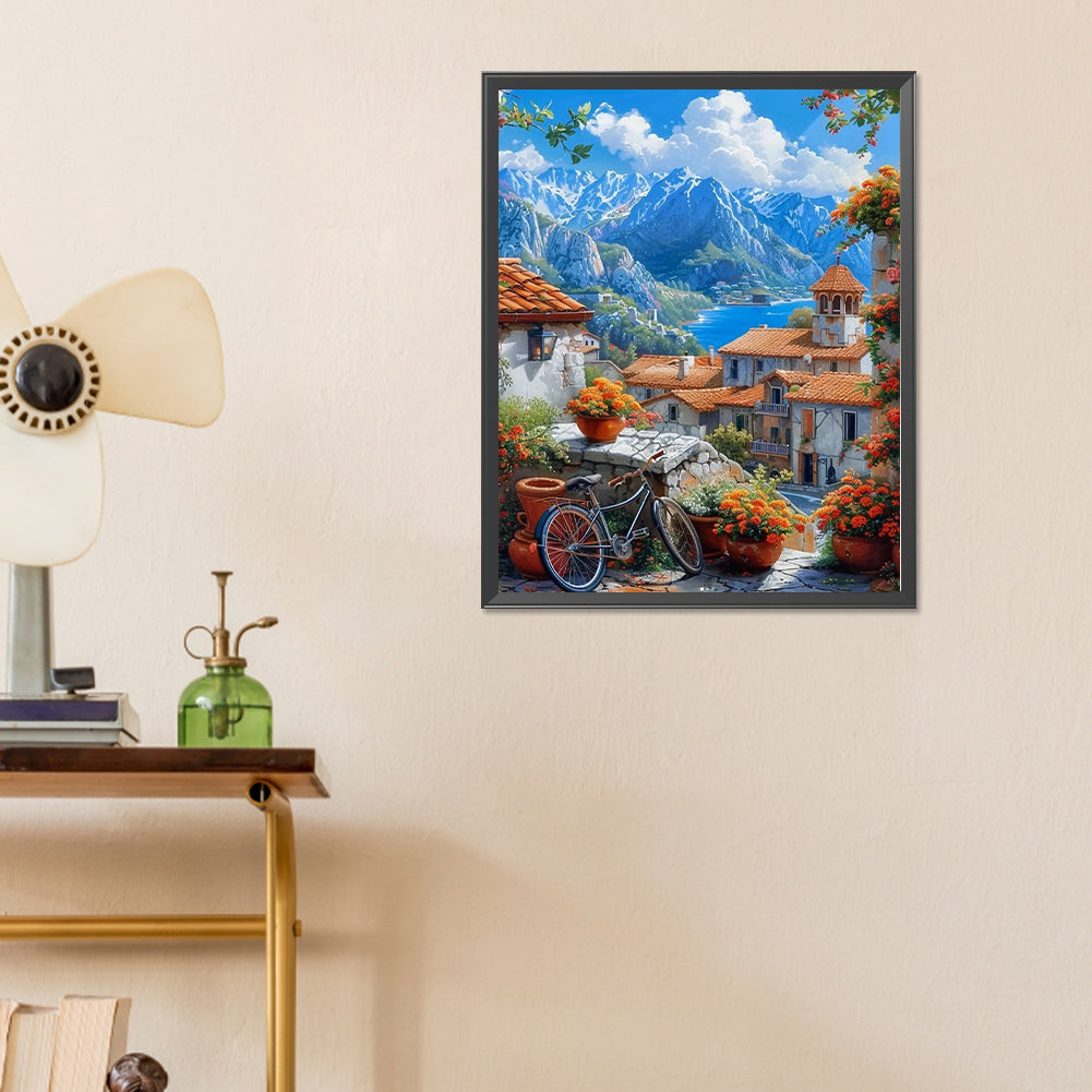 House Town - Full Round Drill Diamond Painting 40*50CM