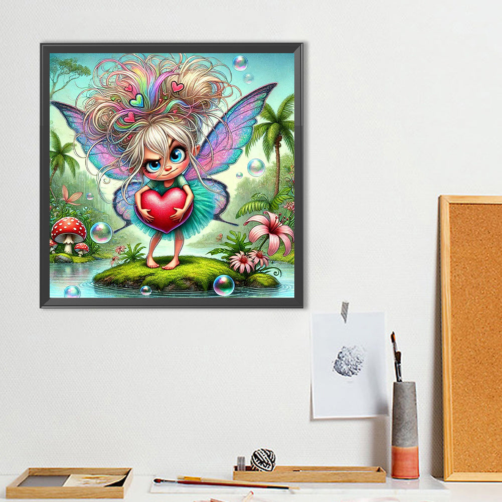 Elf Girls With Love - Full Round Drill Diamond Painting 40*40CM