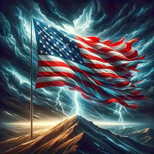Patriotic Voice - Full Square Drill Diamond Painting 40*40CM