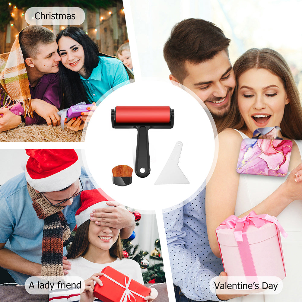 3Pcs 5D Diamond Art Accessories Kit Diamond Painting Roller Fix Tool Paint Brush