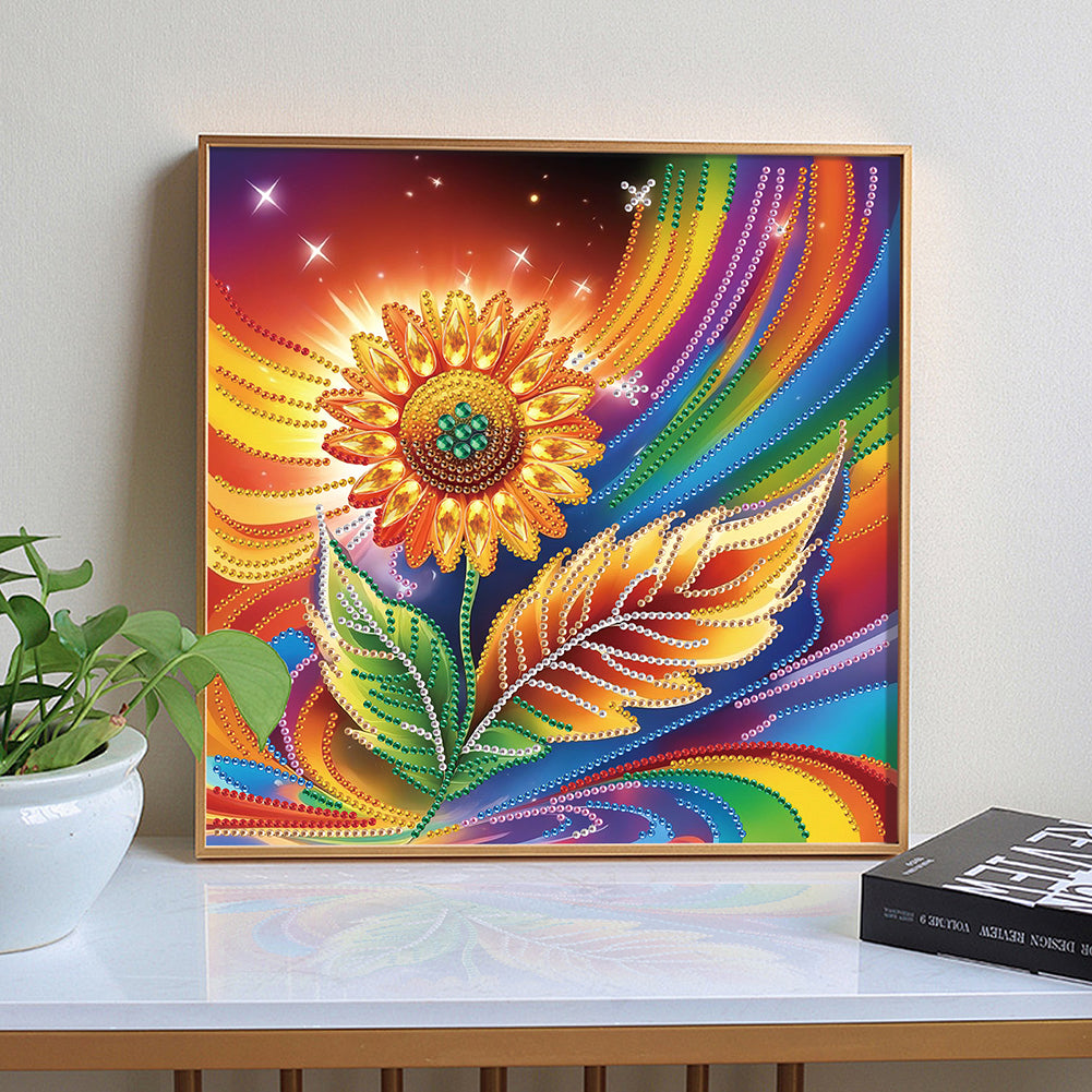 Flower - Special Shaped Drill Diamond Painting 30*30CM