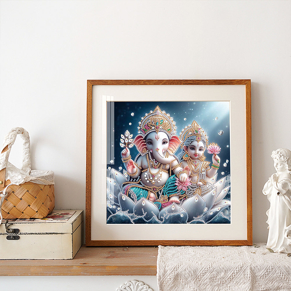 Ganesha Religion - Special Shaped Drill Diamond Painting 30*30CM