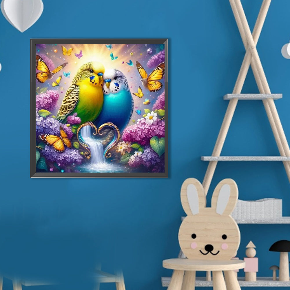 Bird - Full Round Drill Diamond Painting 40*40CM