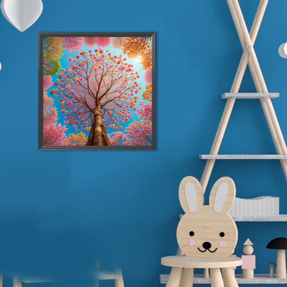 Tree - Full Round Drill Diamond Painting 30*30CM
