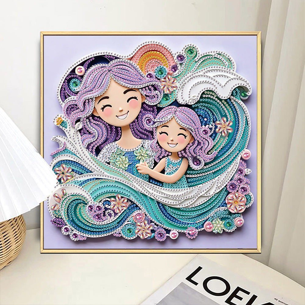 Mother'S Day - Special Shaped Drill Diamond Painting 30*30CM
