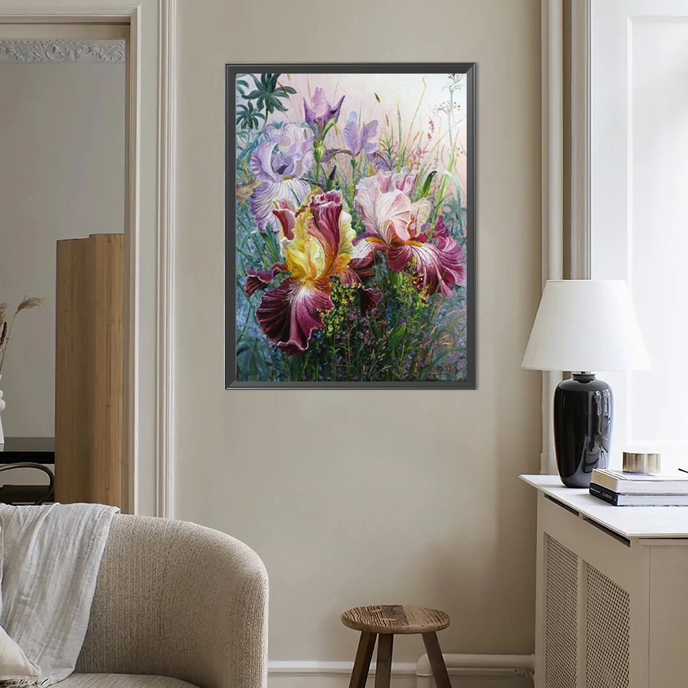 Flower - Full Round Drill Diamond Painting 40*50CM