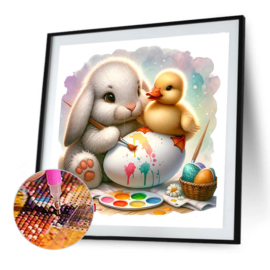Easter Bunny Egg - Full Round Drill Diamond Painting 30*30CM