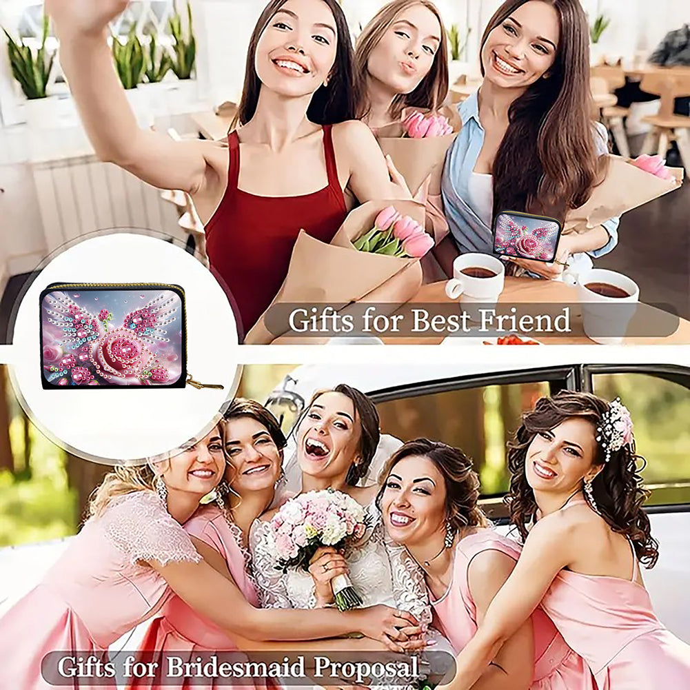 5D DIY Diamond Painting Wallet Diamond Painting Card Holder Coin Purse DIY Craft