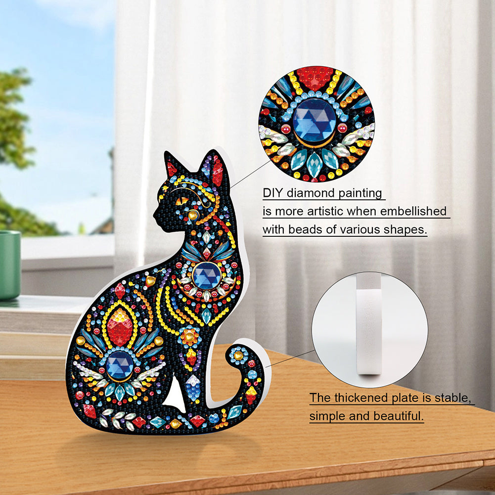 2D Flat Animal DIY Diamond Painting Desktop Decorations Bedroom Table Decoration