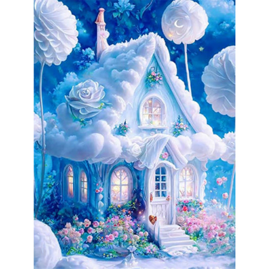 White Hut - Full Square Drill Diamond Painting 30*40CM