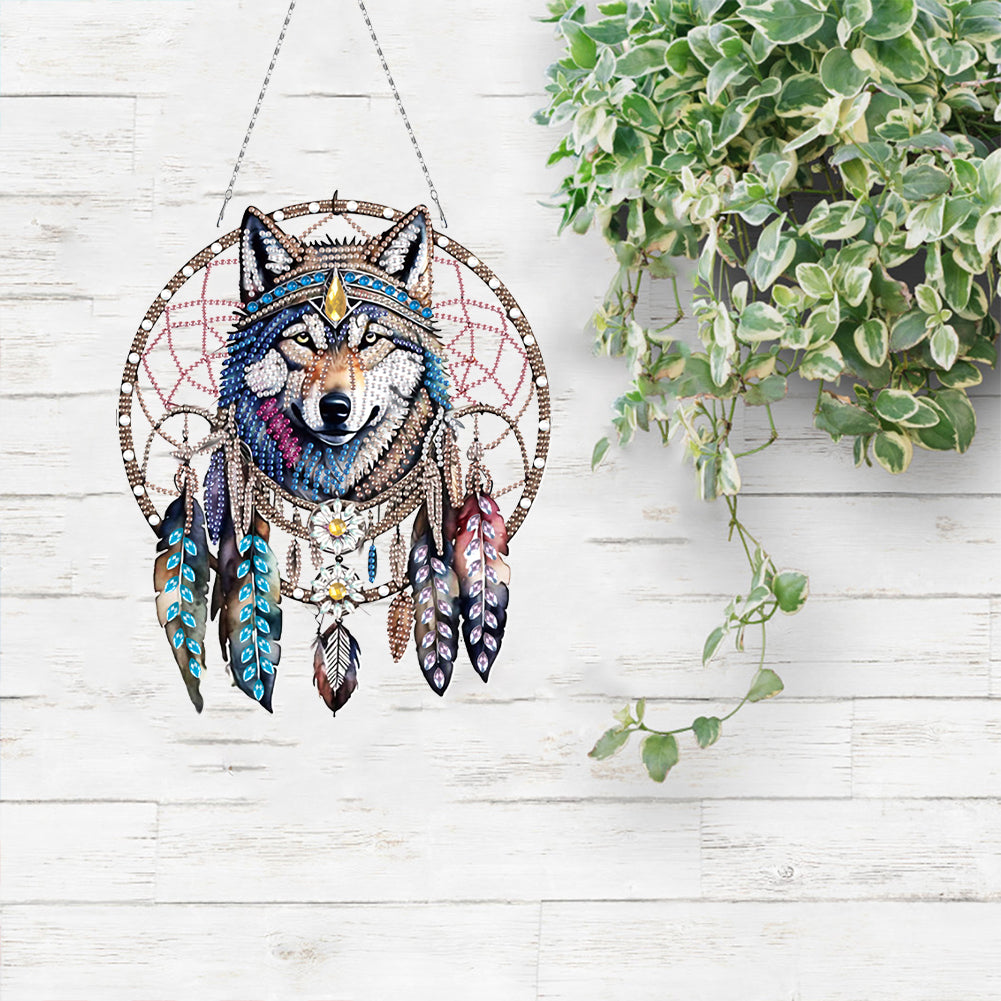 Acrylic Special Shape Animals Diamond Painting Ornaments for Garden Window Decor