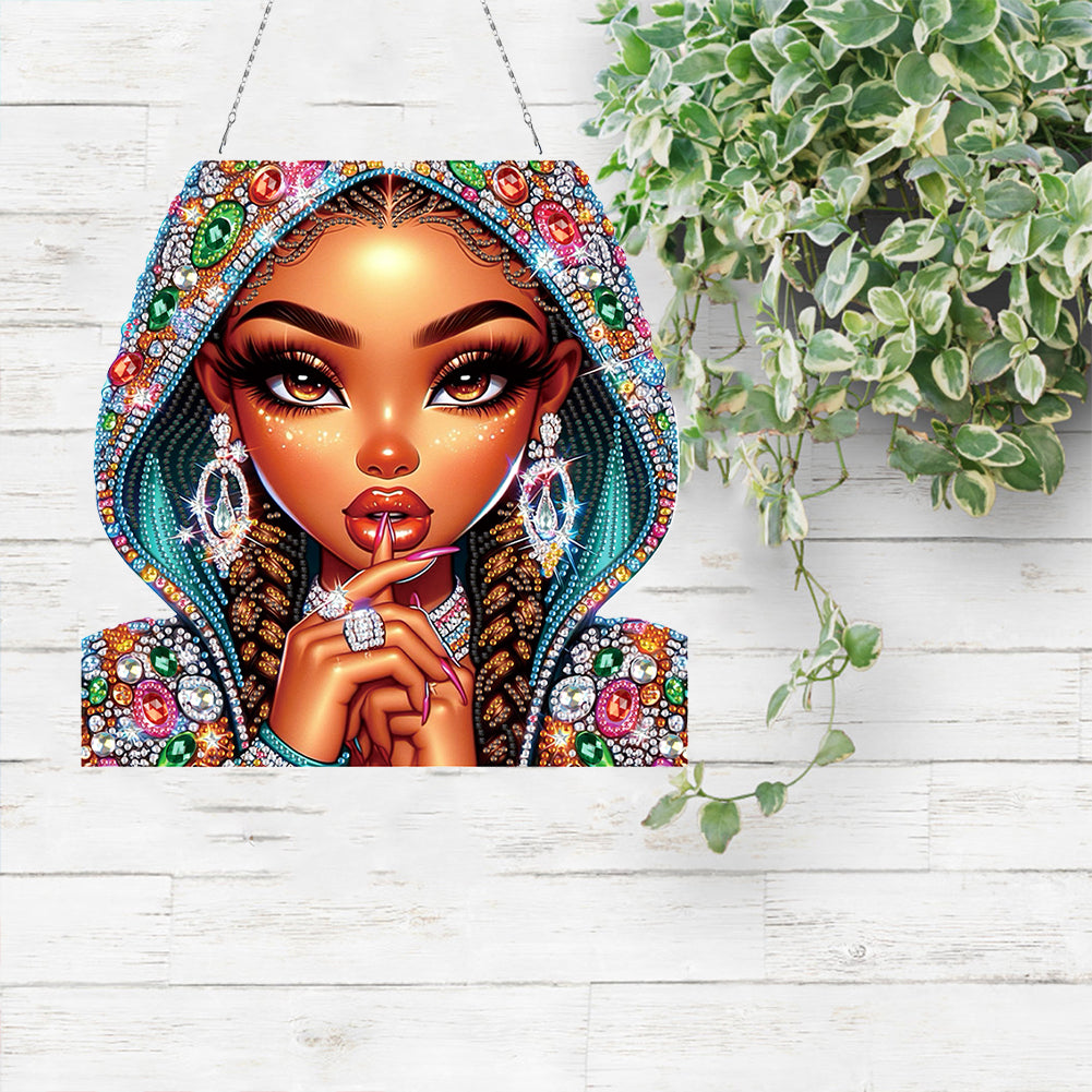 Acrylic Special Shape Animals Diamond Painting Ornaments for Garden Window Decor