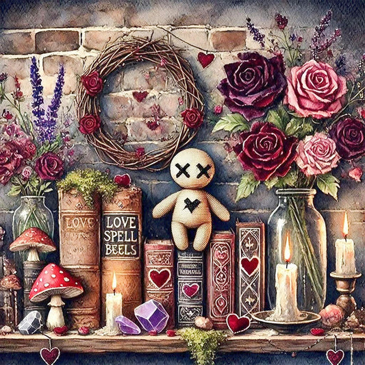 Love Spell - Full AB Round Drill Diamond Painting 40*40CM