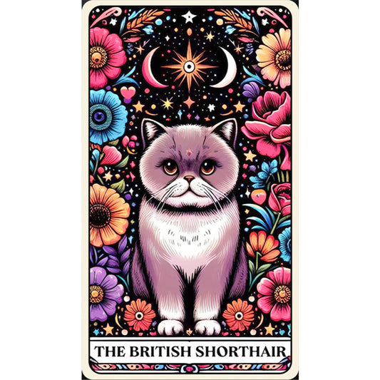British Shorthair Cat - Full AB Round Drill Diamond Painting 40*70CM