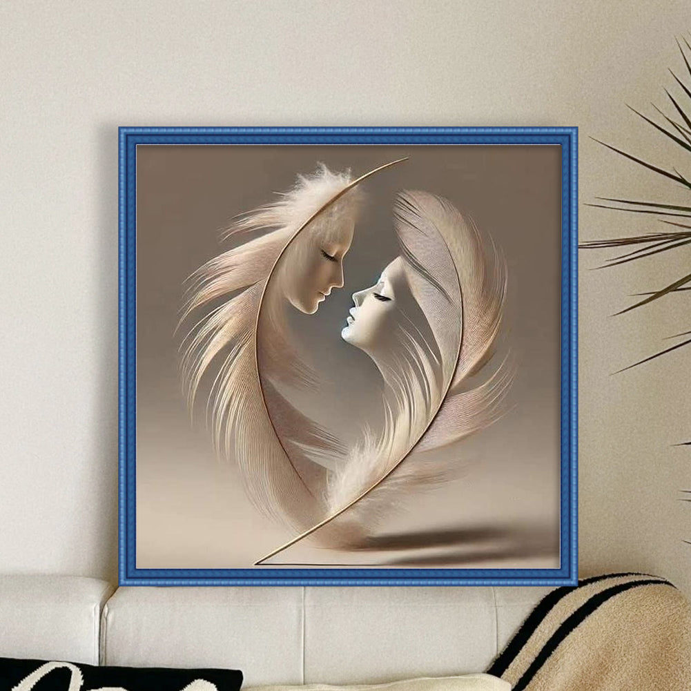 Love Dancers - 11CT Stamped Cross Stitch 45*45CM