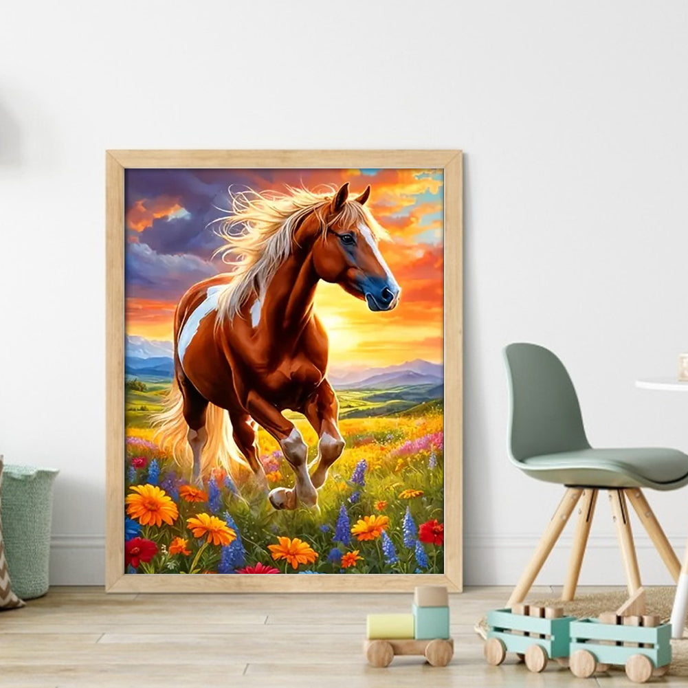 Horse - 11CT Stamped Cross Stitch 40*50CM