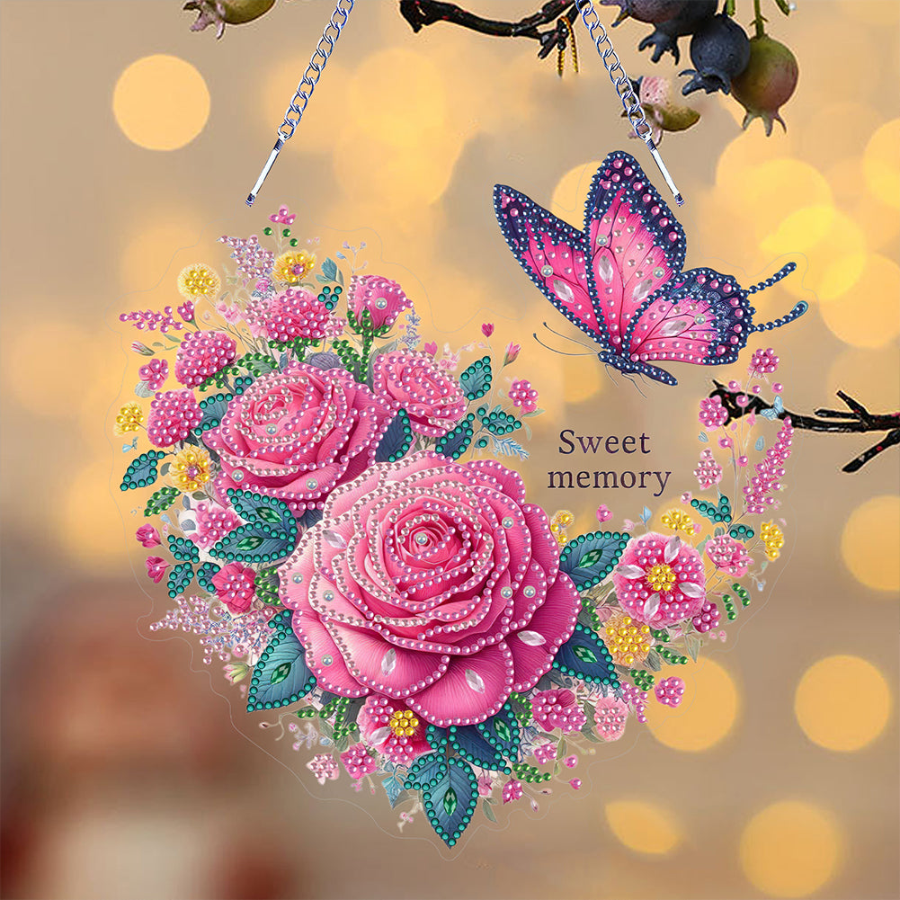 Acrylic Special Shape Animals Diamond Painting Ornaments for Garden Window Decor