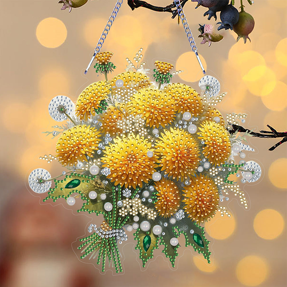Acrylic Special Shape Animals Diamond Painting Ornaments for Garden Window Decor