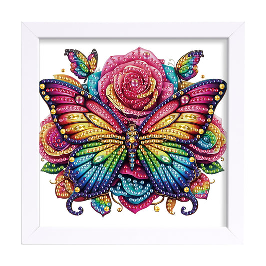Butterfly Bouquet - Special Shaped Drill Diamond Painting 15*15CM