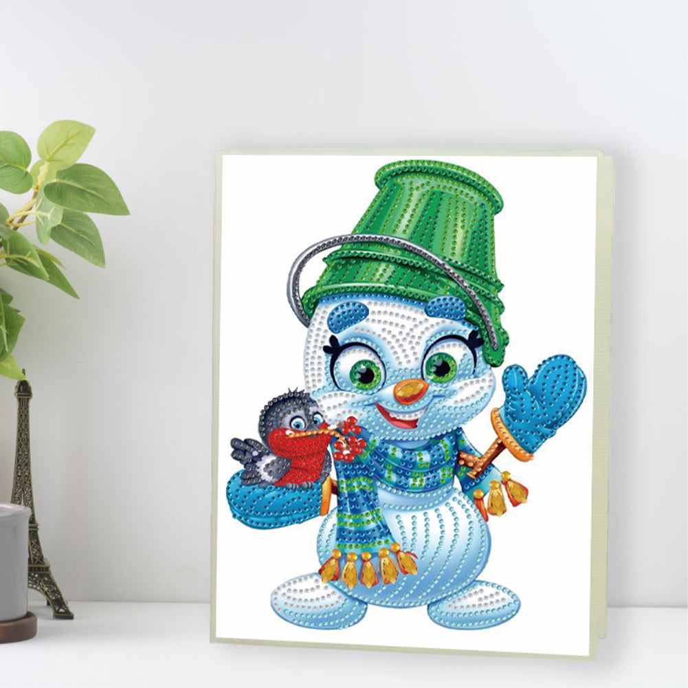 Snowman Special Shaped Diamond Painting Diary Book A5 Diamond Painting Notebooks