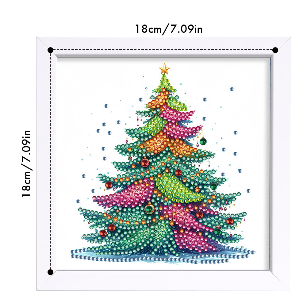 Christmas Tree - Special Shaped Drill Diamond Painting 18*18CM
