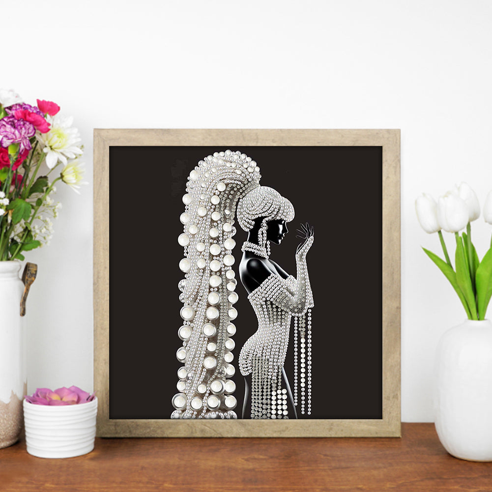 Girl - Special Shaped Drill Diamond Painting 30*30CM
