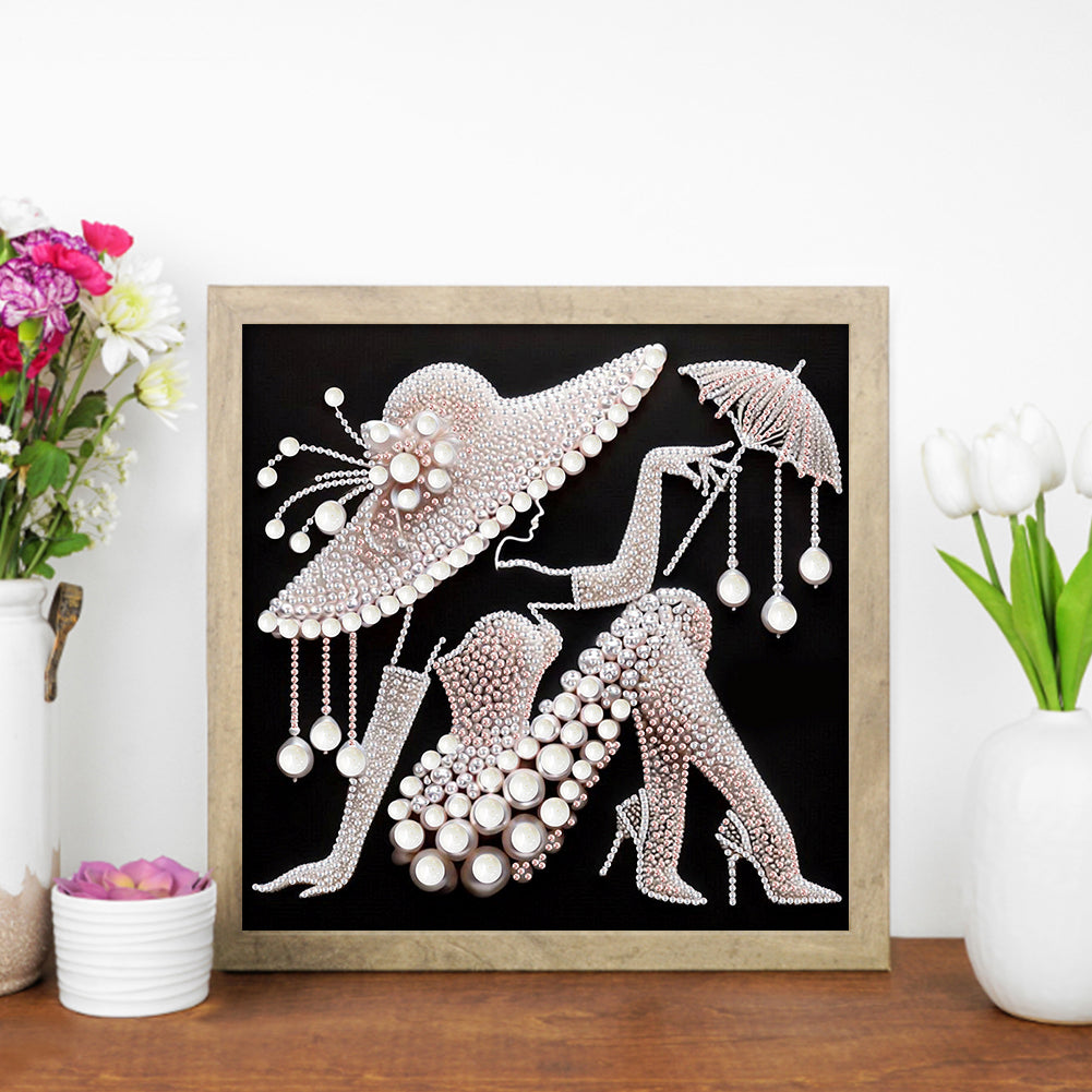 Girl - Special Shaped Drill Diamond Painting 30*30CM