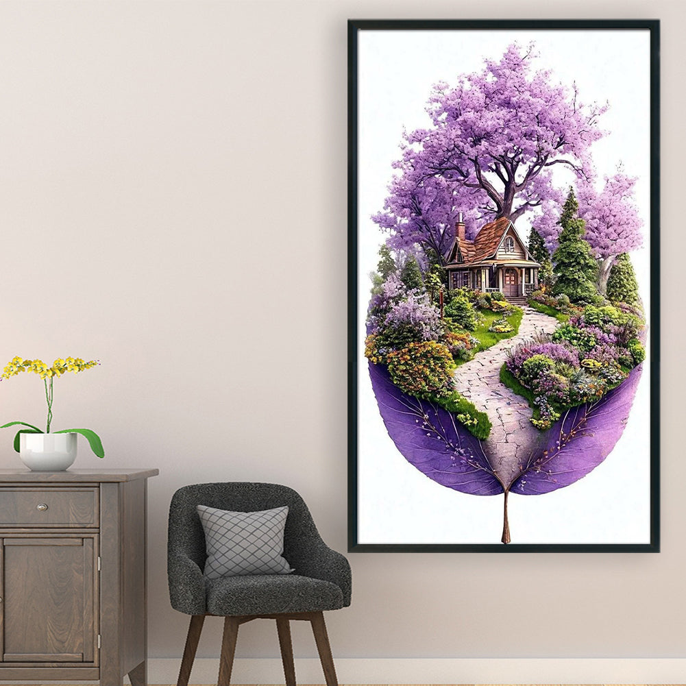 Leaf Silhouette - Spring - 11CT Stamped Cross Stitch 40*70CM