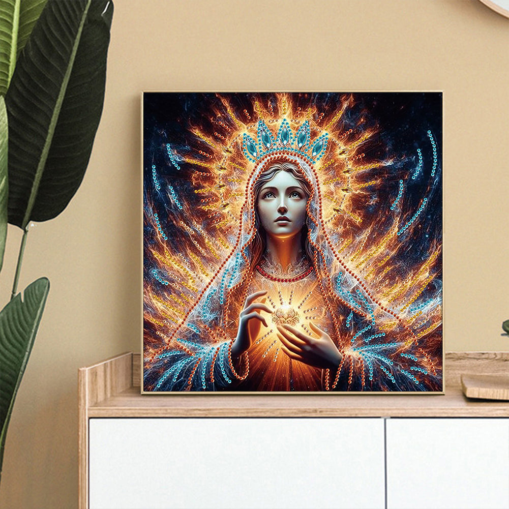 Religion Madonna - Special Shaped Drill Diamond Painting 30*30CM