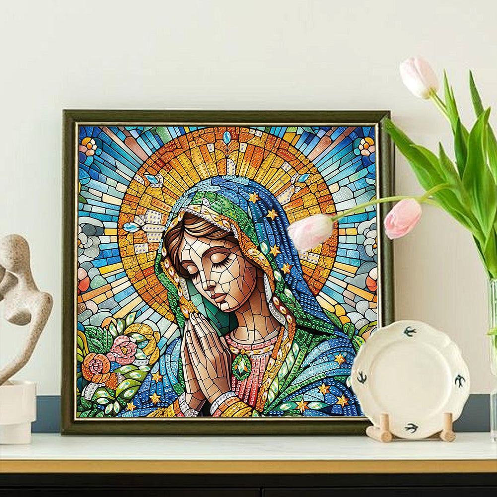 Religion Madonna - Special Shaped Drill Diamond Painting 30*30CM