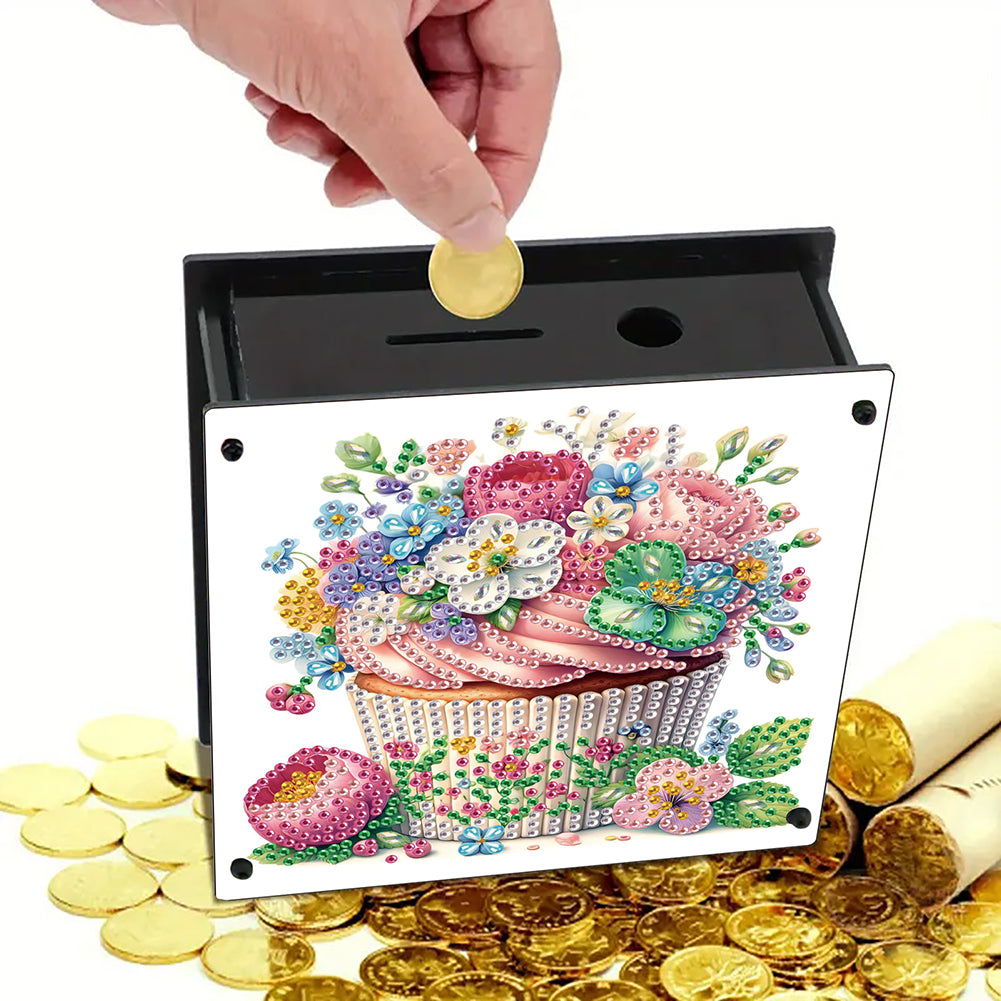 Cat Diamond Painting Money Saving Box Diamond Painting Change Holder Case Decors
