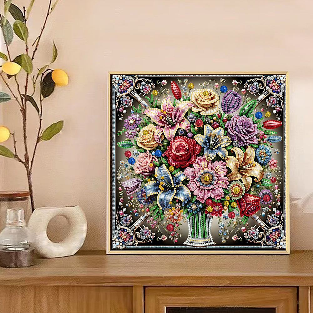 Glass Vase - Special Shaped Drill Diamond Painting 30*30CM