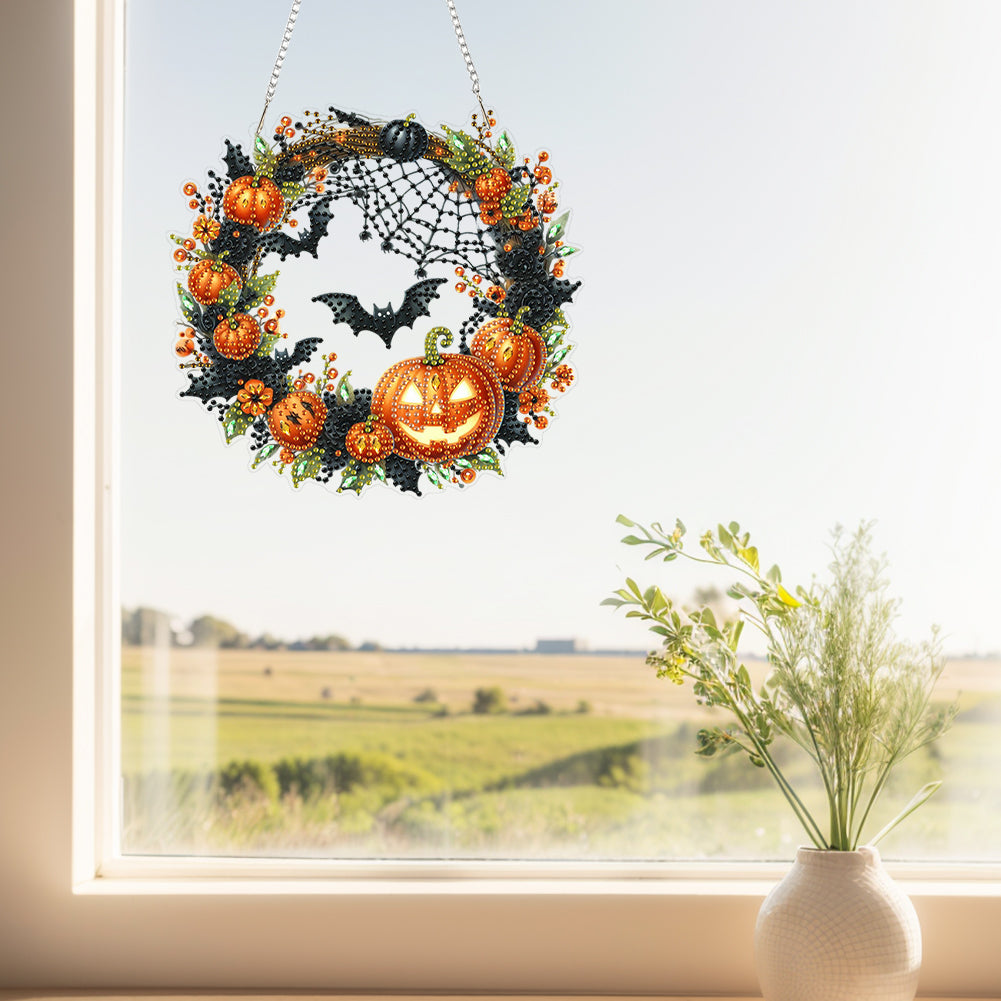 2D Flat Acrylic DIY Hanging Diamond Art Kits Special Shape Wall Door Decoration