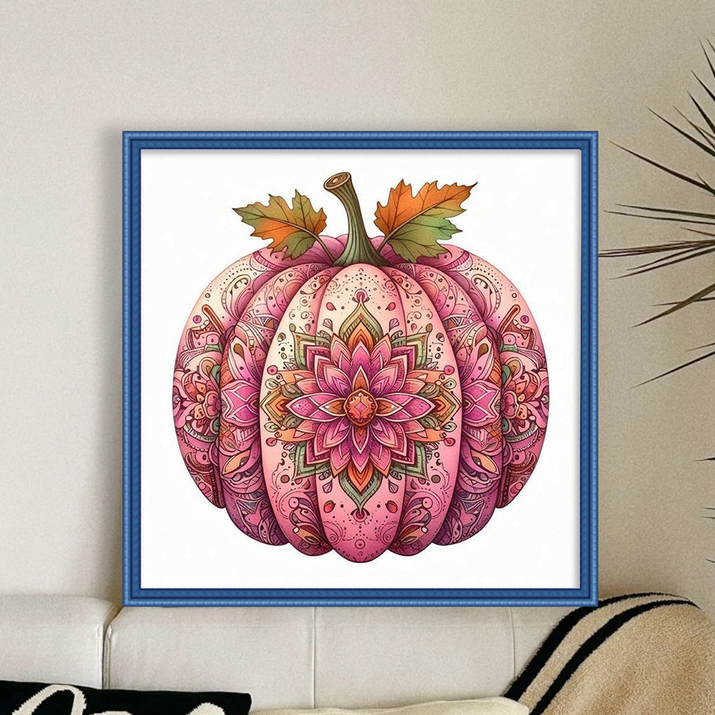 Mandala Pumpkin - 14CT Stamped Cross Stitch 40*40CM