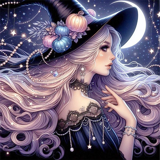 Witch - 11CT Stamped Cross Stitch 50*50CM