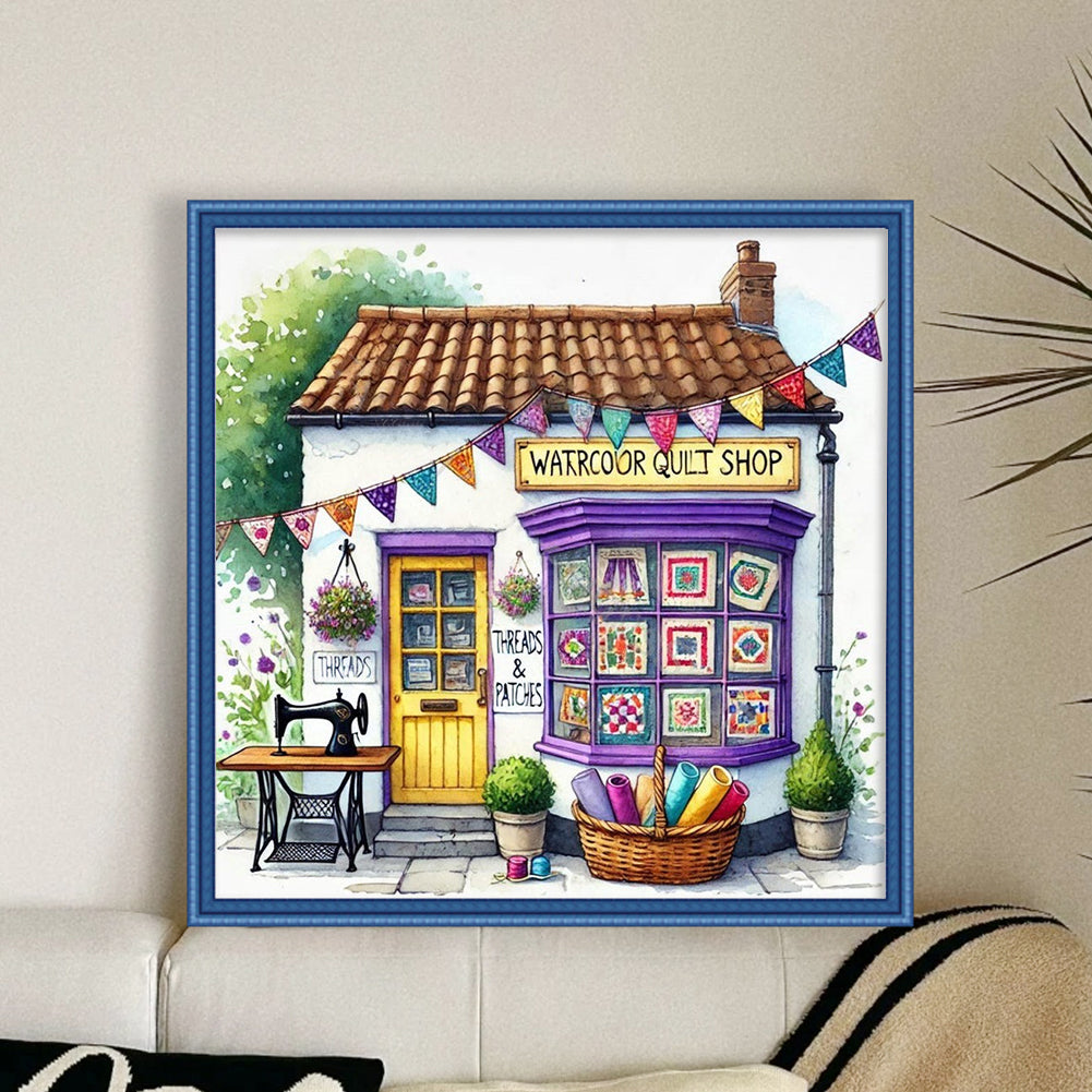 Sewing Hut - 14CT Stamped Cross Stitch 40*40CM