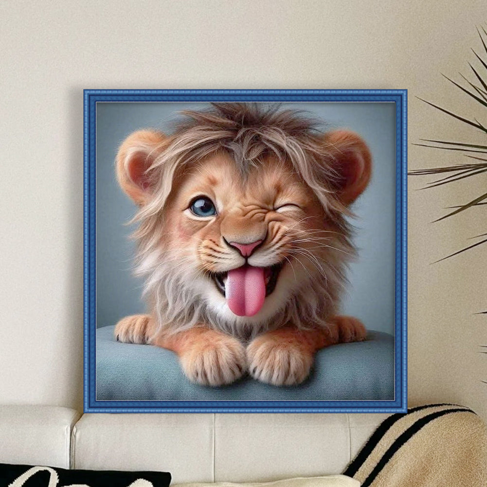 Lion - 11CT Stamped Cross Stitch 40*40CM