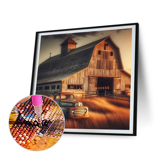 Factory Classic Car - Full Round Drill Diamond Painting 40*40CM