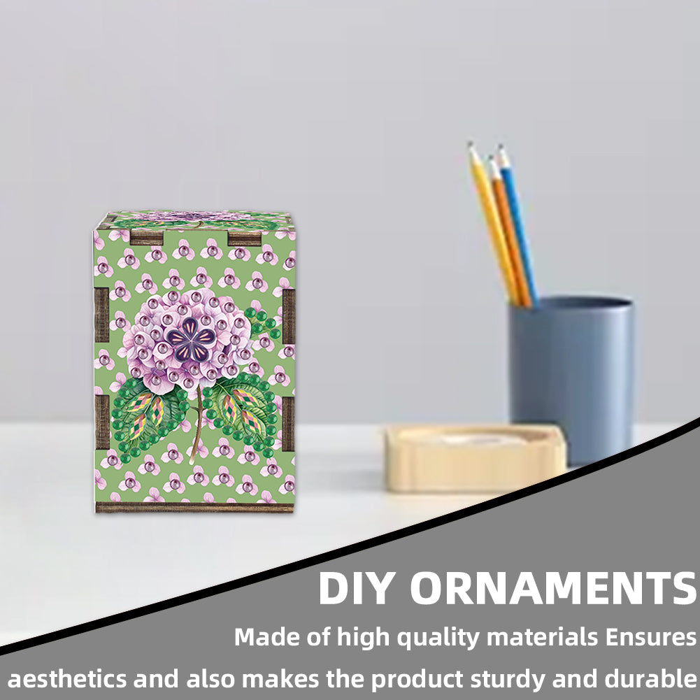 5D DIY Diamond Art Handmade Toothpick Holder Rhinestone Decorative Toothpick Box