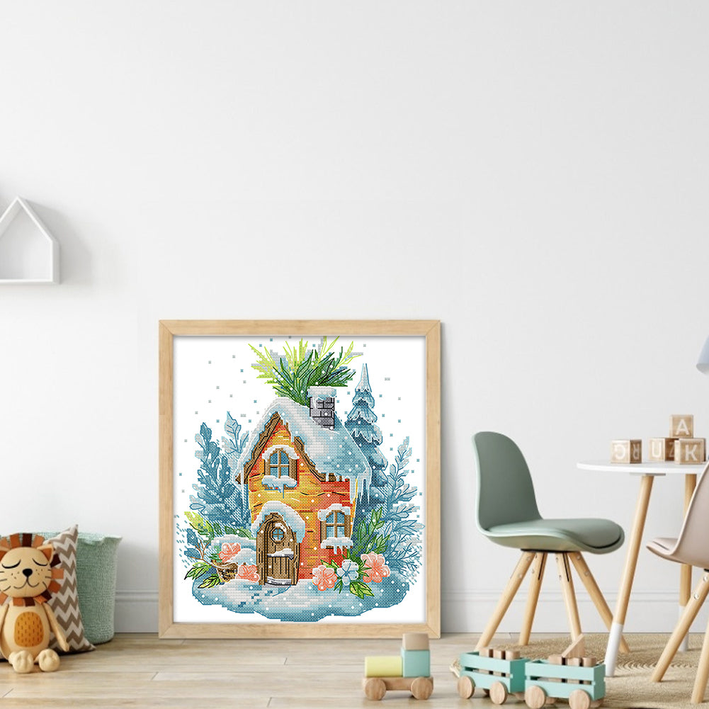 Carrot Hut - 11CT Stamped Cross Stitch 28*33CM(Joy Sunday)