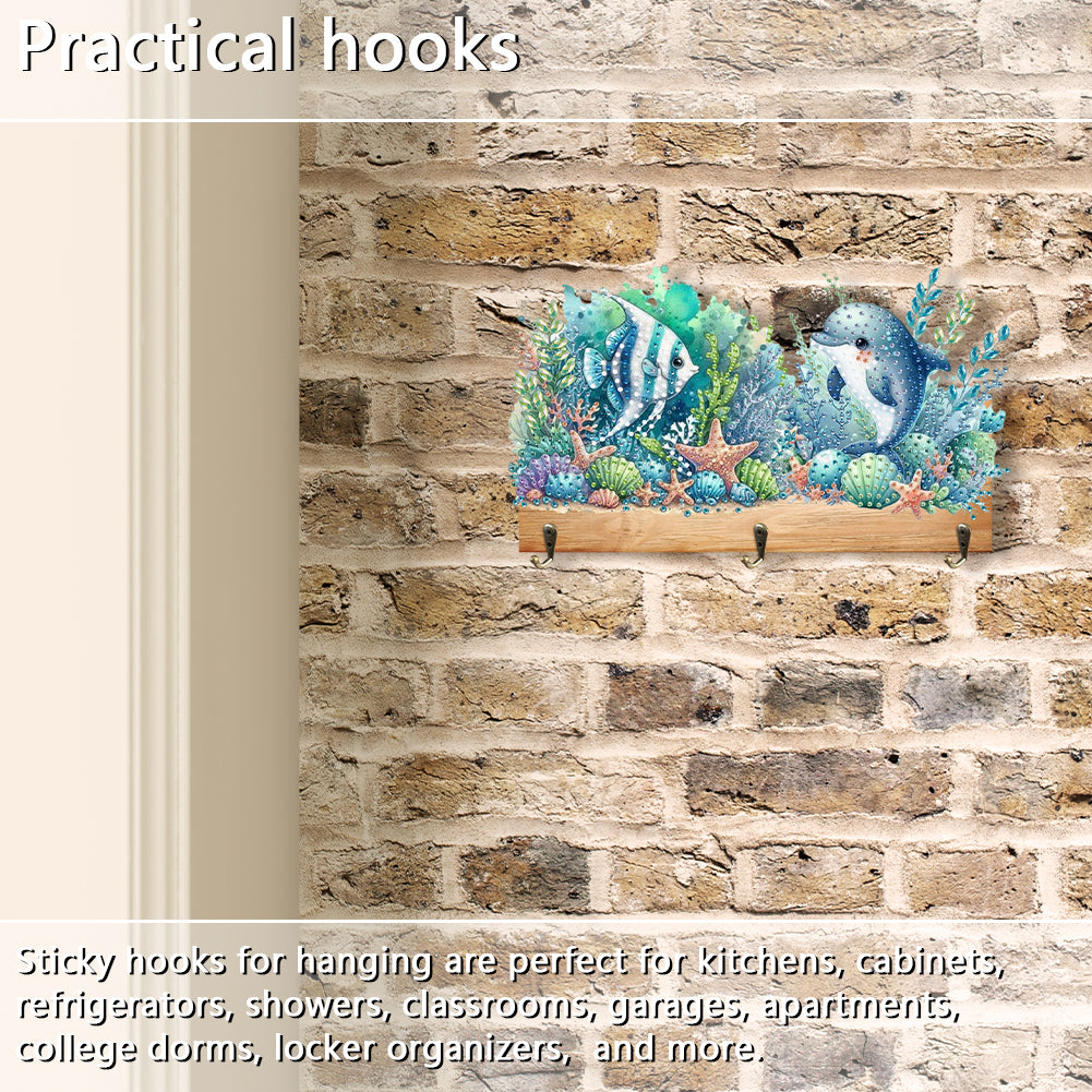 Animal DIY Diamond Painting Hanging Hook No Hole Punching Wall Decoration